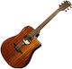 Lag Ηλεκτροακουστική Κιθάρα Tramontane Dreadnought T98 Cutaway Brown