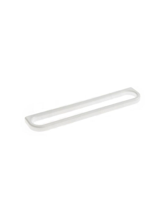 Double Wall-Mounted Bathroom Rail White 4000007650007