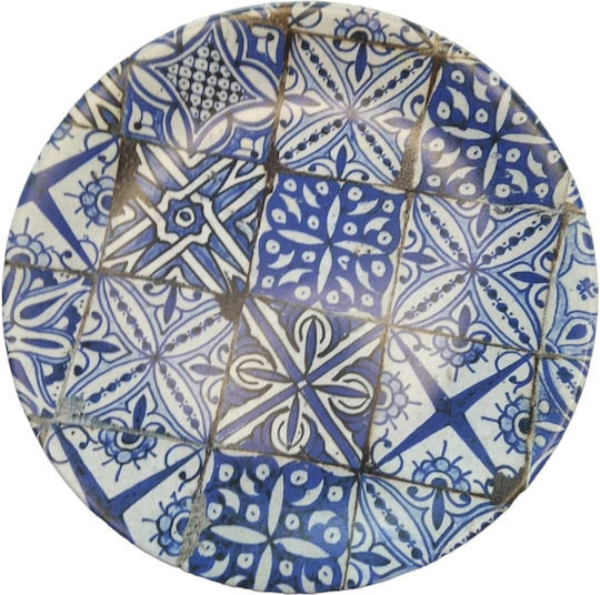 ArteLibre Maiolica Πιάτο Ρηχό από Πορσελάνη Blu Opaco με Διάμετρο 26cm
