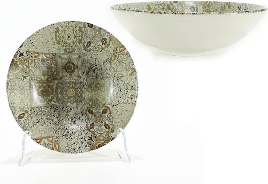 ArteLibre Maiolica Teller Suppe aus Porzellan Beige Opaco mit Durchmesser 20cm ArteLibre Maiolica Teller Suppe aus Porzellan Beige Opaco mit Durchmesser 20cm