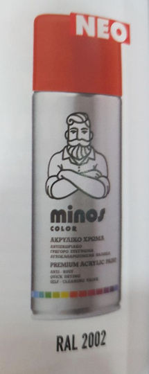 Minos Spray Spray Paint Acrylic Orange RAL 400ml