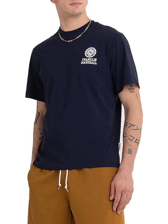 Franklin & Marshall T-shirt Navy Μπλε