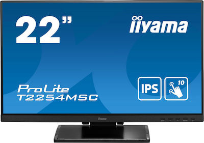 Iiyama ProLite T2254MSC-B1AG IPS Touch Monitor 21.5" FHD 1920x1080 mit Reaktionszeit 4ms GTG