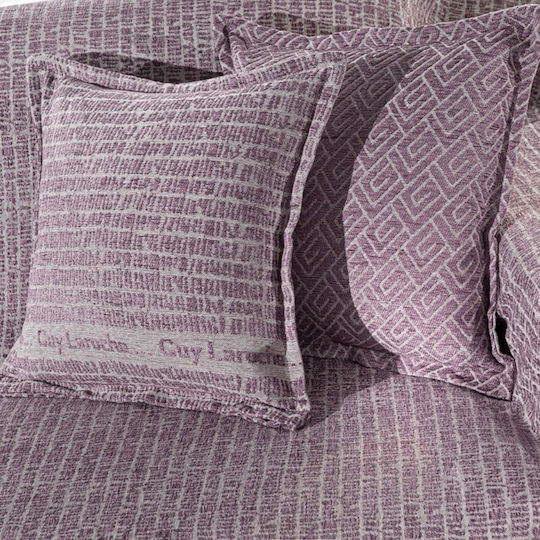 Guy Laroche Διακοσμητική Μαξιλαροθήκη Parfait Lilac 45x45εκ.