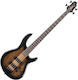 Cort Elektrischer Bass C4 Plus ZBMH TBB Blackburst