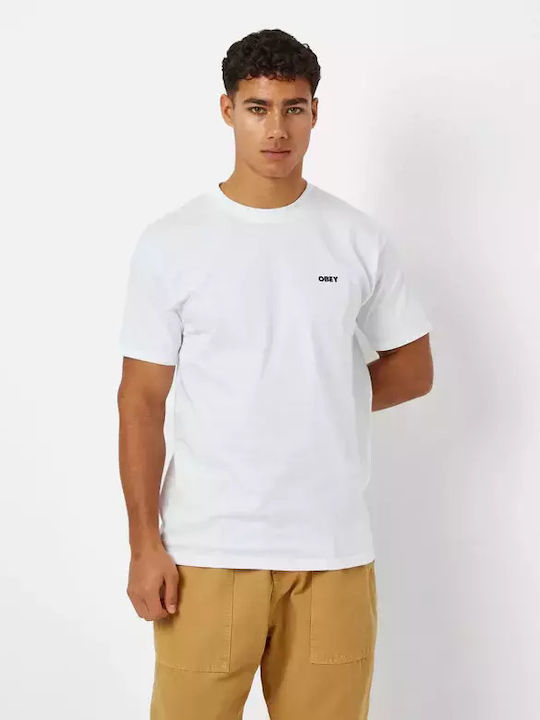 Obey Bold 2 Classic Herren T-Shirt Kurzarm Weiß