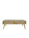 Rechteckig Couchtisch Holz Beige L120xB60xH47cm