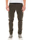 Trousers Cargo Elastic in Regular Fit Khaki