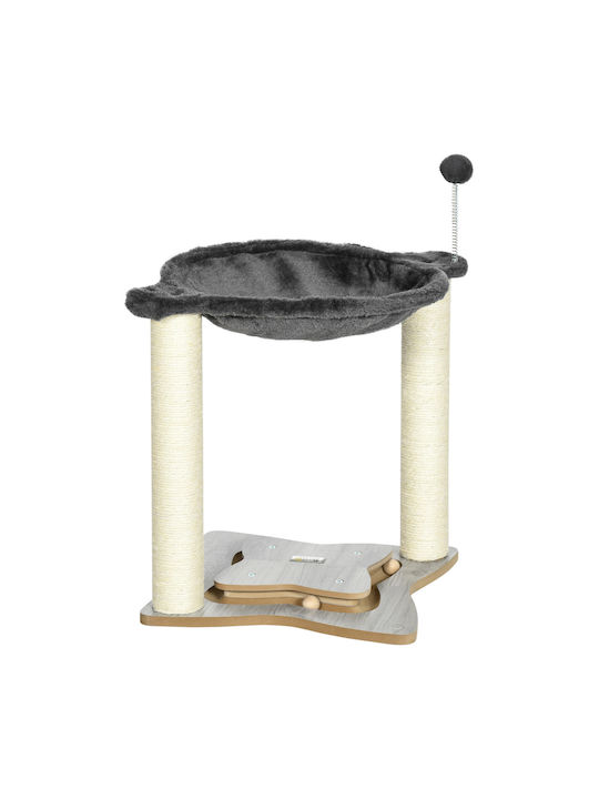 Pawhut Scratching Post Poles Gray 53.55x53.5x66cm