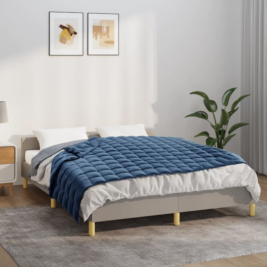 vidaXL Pătură De Gravitație Pentru Canapea 138x200cm Albastră