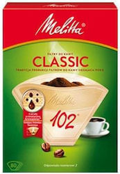 Melitta Classic 102 80 Φίλτρα Καφέ Χάρτινα