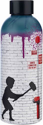 Graffiti Banksy's Bottle Thermos Stainless Stee...