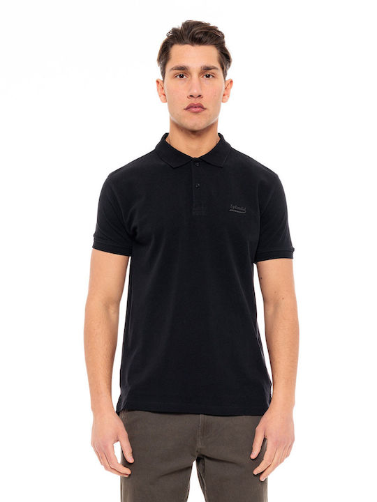 Splendid Bluza pentru bărbați cu mâneci scurte Polo Negru