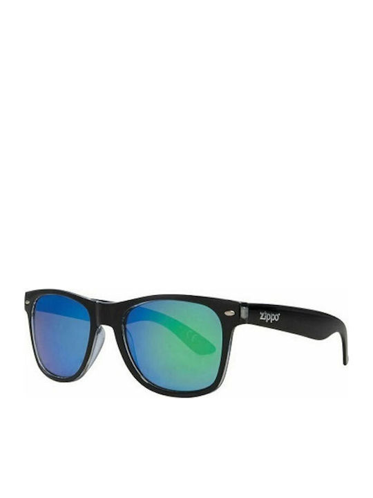 Zippo Unisex Sunglasses with Black Plastic Frame and Multicolour Lens OB21-27