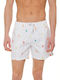 Coty Men's Swimwear Shorts White with Patterns