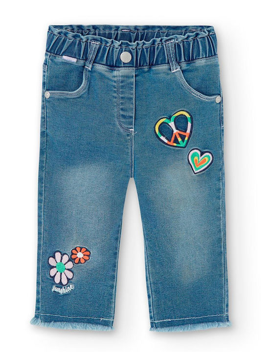 Boboli Girls Denim Trouser Blue