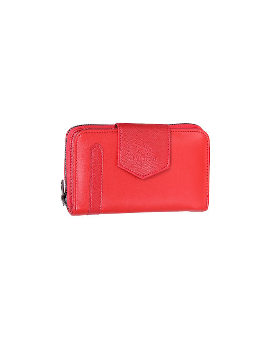 Brieftasche Damenbrieftasche aus Kunstleder rot