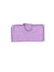 Wallet women's wallet made of lilac leatherette