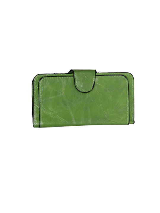 Wallet women's wallet made of leatherette green