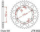 JT Sprockets Pinion spate 50 Dinți pentru Yamaha TTR - Magazin online / Magazin online