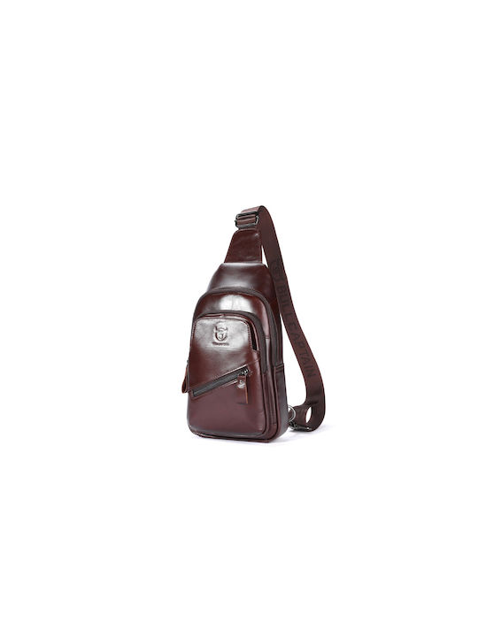 Bull Captain Leather Men's Bag Shoulder / Crossbody Brown