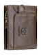 Leather Men's Wallet Classic with RFID Brown