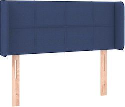 vidaXL LED Fabric Bed Headboard Blue 103x88cm