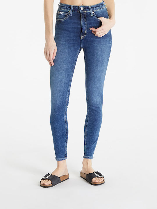 Calvin Klein Ψηλόμεσο Γυναικείο Jean Παντελόνι σε Super Skinny Εφαρμογή