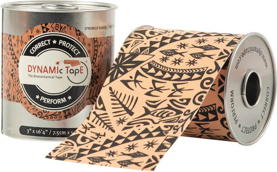 Dynamic Tape Лента за физиотерапия 7.5см x 5м Beige/Black
