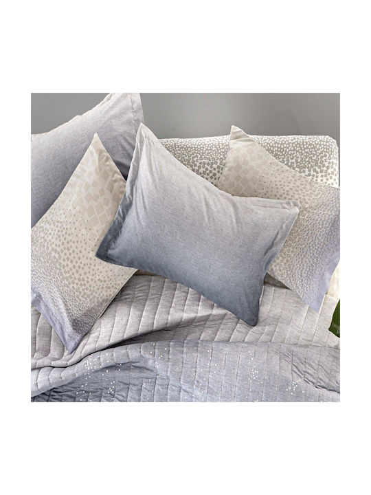 Guy Laroche Dotty Pillowcase Set Oxford Stone 50x70cm.