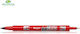Pilot Twin Ανεξίτηλος Μαρκαδόρος Red