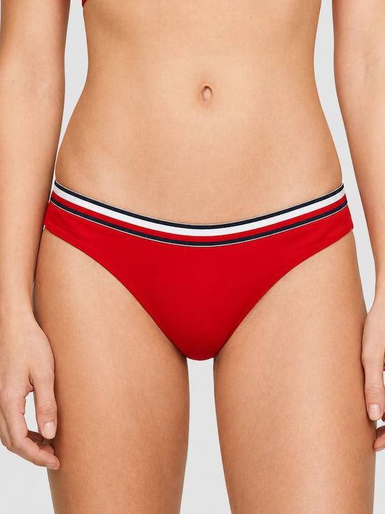 Tommy Hilfiger Долнище на бански Слип Червен