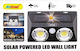Andowl Επιτοίχιο Ηλιακό Φωτιστικό 40W 800lm με Ψυχρό Λευκό Φως 6000K IP65