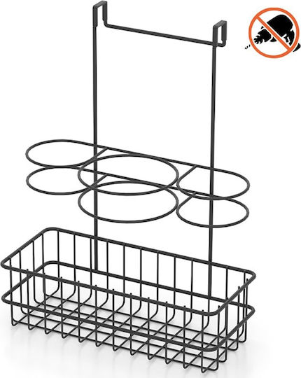 Tekno-Tel Стенен Рафт за баня Метален 25x13x17см Сребриста Tekno-Tel Стенен Рафт за баня Метален 25x13x17см Сребриста
