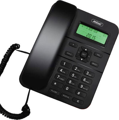 Andowl Q-DH2006 Office Corded Phone Black