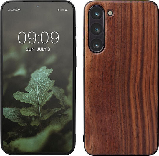 KWmobile Back Cover Lemn Maro închis (Galaxy S23+)