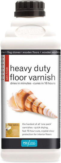 Polyvine Heavy Duty Wood Lac de suprafață Poliuretan Incolor Matt 1lt