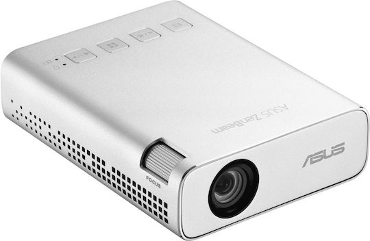 Asus ZenBeam E1R 90LJ00J3-B01070 Mini Projektor DLP LED-Lampe mit Wi-Fi und Eingebauten Lautsprechern Silber