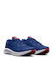 Charged Pursuit 3 Kinder Sportschuhe Laufen mit Schnürsenkeln Blau