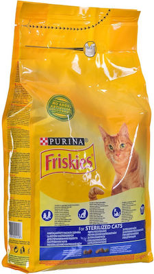 Purina Friskies Sterilized Dry Food for Adult Neutered Cats 1.5kg