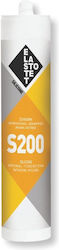 Elastotet S-200 Sealant Silicone Mold Resistant Transparent 400ml