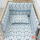 abo Set Pentru Patut Stars Albastru deschis 3buc piese