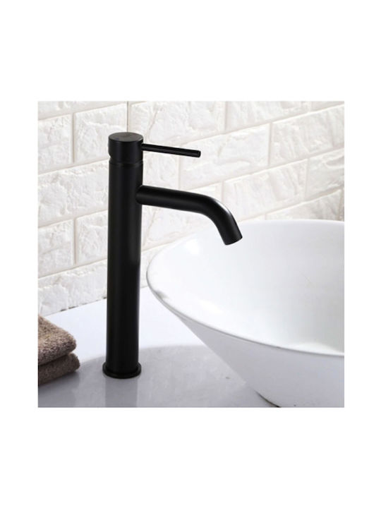 Mixing Inox Tall Waterfall Sink Faucet Black