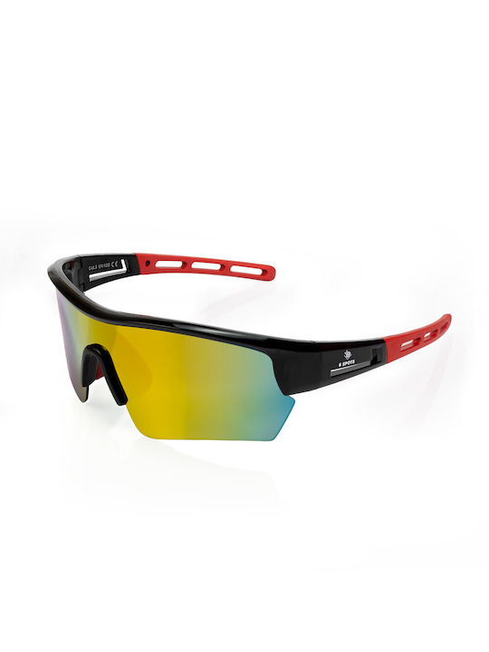 6 Spots Sonnenbrillen mit Mehrfarbig Rahmen und Gelb Linse 6SPSUGBR