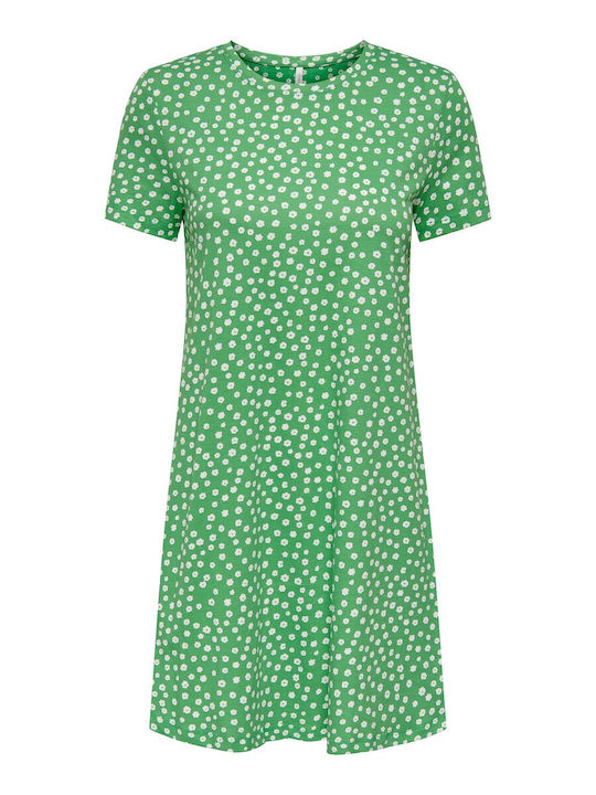 Only Mini T-shirt Φόρεμα Πράσινο
