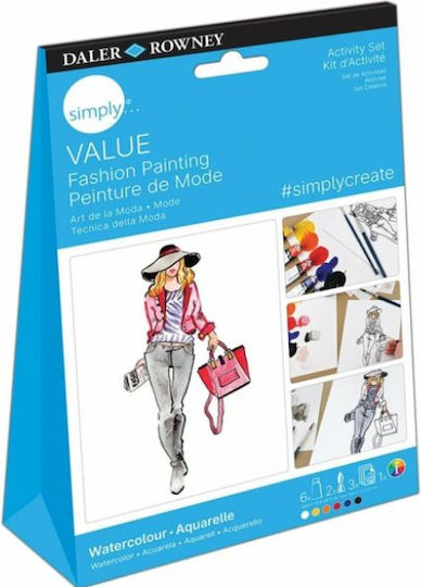 Daler Rowney Fashion Painting Σετ Ζωγραφικής 23x15cm 12τμχ