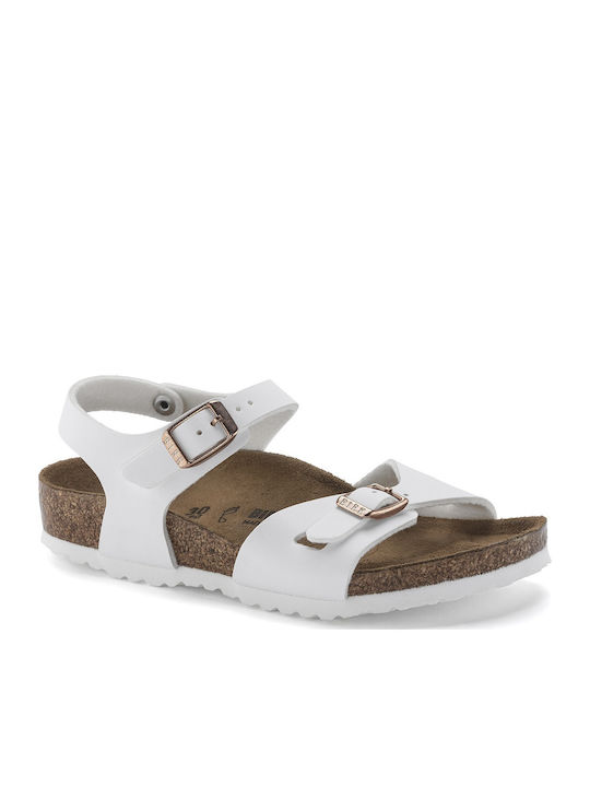 Birkenstock Παιδικά Πέδιλα Rio Ανατομικά Λευκά