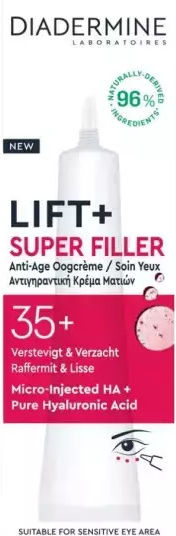 Diadermine Lift + Super Filler Κρέμα Ματιών για Αντιγήρανση 15ml