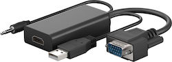 Goobay 61259 HDMI female σε 3.5mm / USB-A / VGA male
