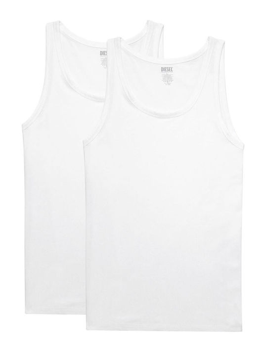 Мъжки Тениски Без Ръкави в Бял Цвят 2Pack